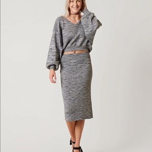 Mutual Feeling Space Dye Sweater Set